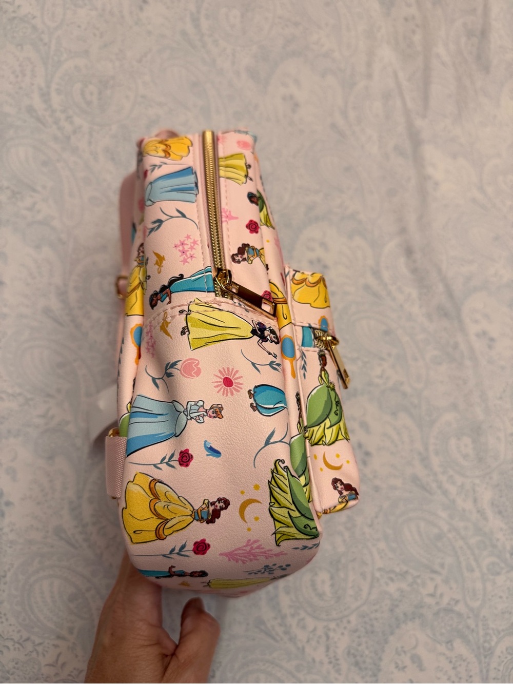 Disney Princess Faux Pebbled Leather Mini Backpack - Picture 3 of 9